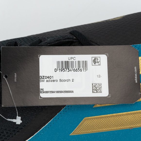 Adidas Adizero Scorch 2 \'Jacksonville Jaguars\' GZ0401 Football Cleats size 12.5 main image 3